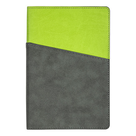 Ежедневник Flexy Smart Porta Nuba Latte A5, серый/салатовый, недатированный, в гибкой обложке
