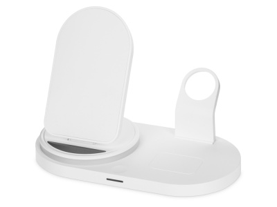 Складная зарядная станция с беспроводной зарядкой Flashport, 15 Вт, белый (Р) Складная зарядная станция с беспроводной зарядкой Flashport, 15 Вт, белый (Р)