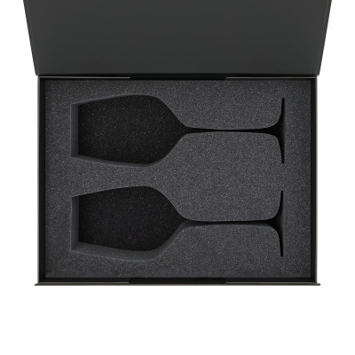 Ложемент под 2 бокала для вина (рифленое стекло) в среднюю коробку-трансформер (арт. 695721)