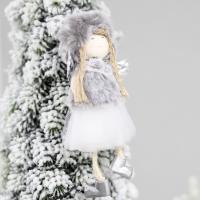 Новогоднее украшение рождественский ангел Бэгис, серый