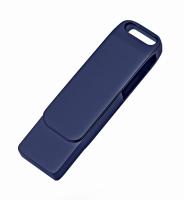 Флеш накопитель Bergamo, USB 2.0 32GB, металл, темно-синий