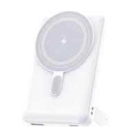 Магнитный внешний аккумулятор Axion с беспроводной зарядкой (15W), 10000 Mah, белый