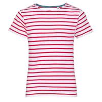 Футболка детская Miles Kids белая с красным