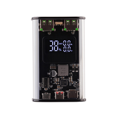 Зарядное (22.5W) устройство "Inside" 9000 mAh с прозрачным корпусом и цифровым индикатором заряда/напряжения/силы тока Зарядное (22.5W) устройство "Inside" 9000 mAh с прозрачным корпусом и цифровым индикатором заряда/напряжения/силы тока