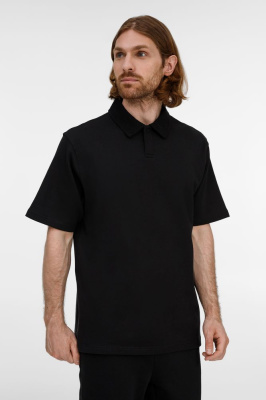 Рубашка поло унисекс Tiimi, черная, размер XS/S