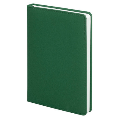Ежедневник City Soft Touch Latte А5, недатированный, в твердой обложке с поролоном, зеленый