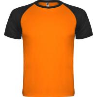 Спортивная футболка INDIANAPOLIS мужская, ФЛУОРЕСЦЕНТНЫЙ ОРАНЖЕВЫЙ/ЧЕРНЫЙ 3XL