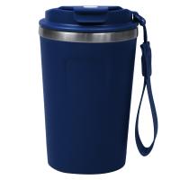Термокружка Zencup вакуумная, стальная, 380 мл, темно-синяя