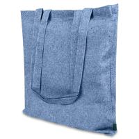 Сумка для покупок Caravan Recycled Melange 140 г/м², синяя