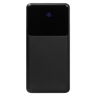 Внешний аккумулятор (powerbank) «Stream 20», 20 000 mAH, с двумя зарядными шнурами,  22,5W (Ватт)  super fast charge, Power Delivery (PD) 25.5W (dfnn), c цифровым дисплеем для контроля заряда, черный