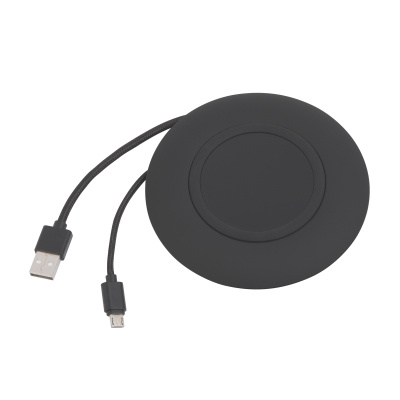 Настольное беспроводное зарядное устройство "Light SOFTTOUCH" с подсветкой логотипа Настольное беспроводное зарядное устройство "Light SOFTTOUCH" с подсветкой логотипа