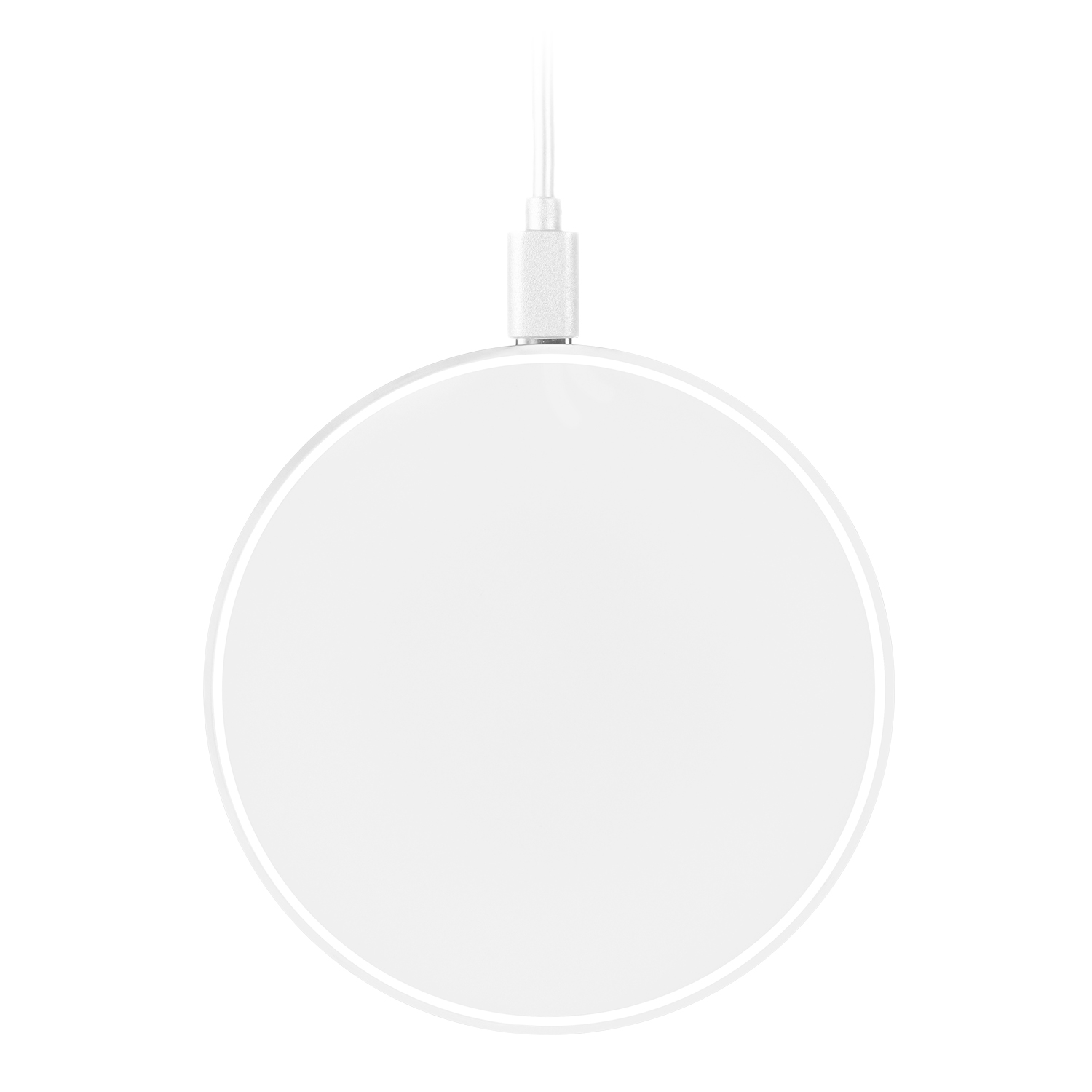 Беспроводное зарядное устройство с подсветкой 15W Auris, синее Беспроводное зарядное устройство с подсветкой 15W Auris, синее