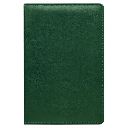 Ежедневник City Buffalino А5, недатированный, в твердой обложке с поролоном, зеленый