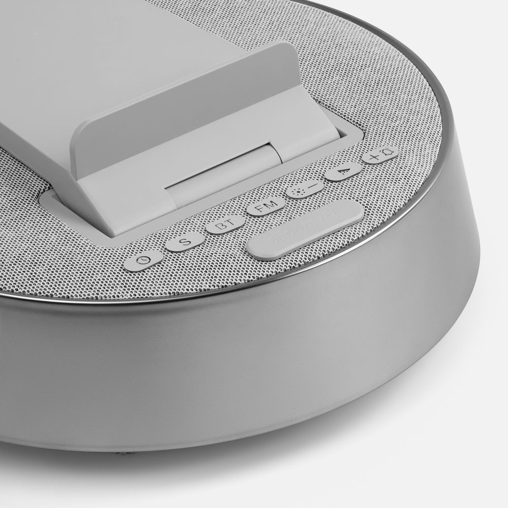 Bluetooth-колонка с беспроводной зарядкой и часами netEnergy Bluetooth-колонка с беспроводной зарядкой и часами netEnergy