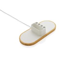 Док-станция Ontario 2-в-1 с органайзером из переработанного пластика RCS, 10 Вт Док-станция Ontario 2-в-1 с органайзером из переработанного пластика RCS, 10 Вт