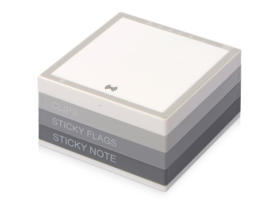 Настольный органайзер с функцией беспроводной зарядки, белый Настольный органайзер с функцией беспроводной зарядки, белый