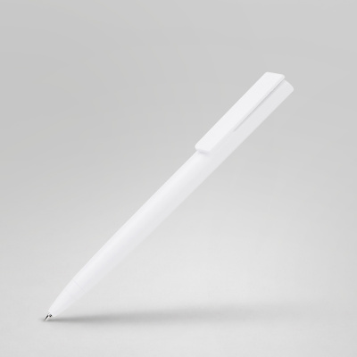 Ручка пластиковая шариковая Taper Solid, матовый белый