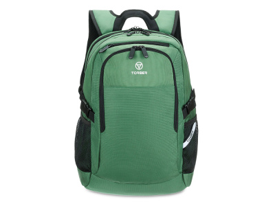 Рюкзак TORBER МЕГАПОЛИС с отделением для ноутбука 16, зеленый, полиэстер, 47 х 34 x 28 см
