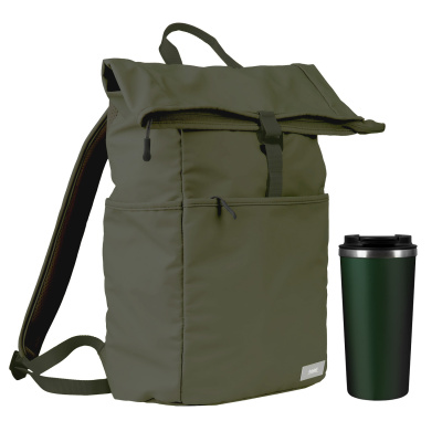 Подарочный набор Palermo, Boston, зеленый (рюкзак, термокружка) Подарочный набор Palermo, Boston, зеленый (рюкзак, термокружка)