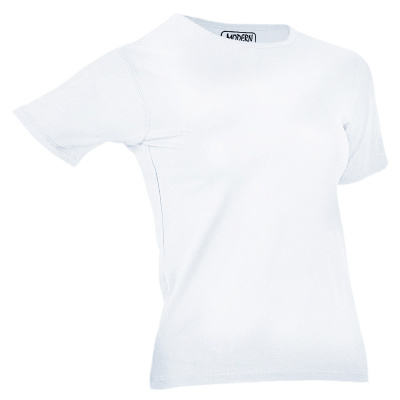 Футболка Ladies 180г/м кв. кругл.  ворот белая S (40-42)
