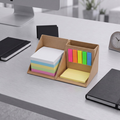 Настольная подставка с блоком для записей Desk