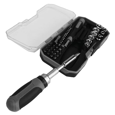 Набор инструментов Tools Workhard, 40 инструментов, черный, в пластиковом футляре