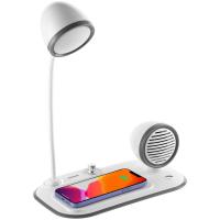 Лампа с колонкой и беспроводной зарядкой Flashback Лампа с колонкой и беспроводной зарядкой Flashback