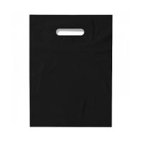 Пакет ПВД 30*40+3, 80 мкм, чёрный, pantone Black