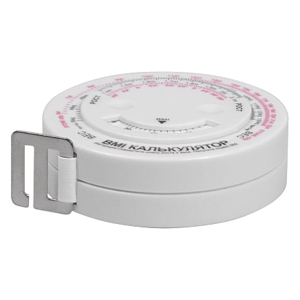 Рулетка Tools Healthy Lifestyle, 1,5 метра белая пластиковая, с мягкой лентой