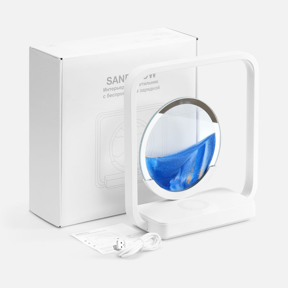 Интерьерный светильник с беспроводной зарядкой Sandflow Интерьерный светильник с беспроводной зарядкой Sandflow