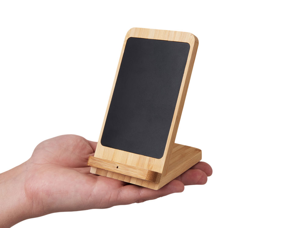 Беспроводное зарядное устройство 2-в-1 с подсветкой лого Reedia S4, 15 Вт Беспроводное зарядное устройство 2-в-1 с подсветкой лого Reedia S4, 15 Вт