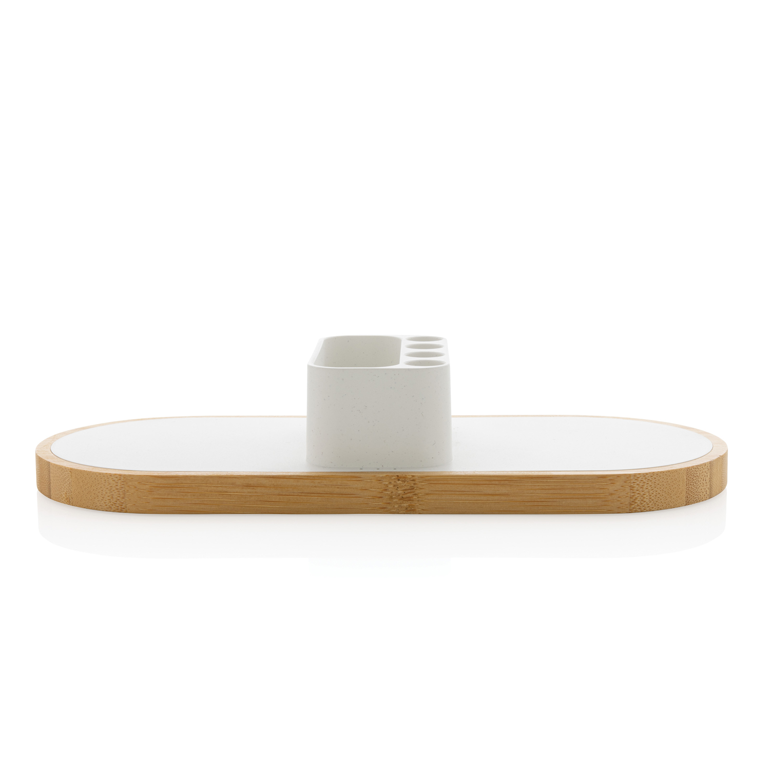 Док-станция Ontario 2-в-1 с органайзером из переработанного пластика RCS, 10 Вт Док-станция Ontario 2-в-1 с органайзером из переработанного пластика RCS, 10 Вт