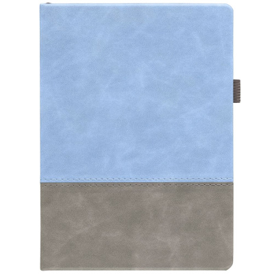 Ежедневник Horizon, недатированный, серый с голубым