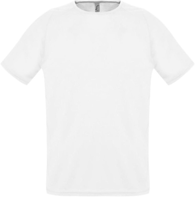 Футболка унисекс Sporty 140 белая, размер XS