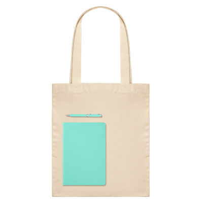 Подарочный набор Эрба НЕО, Спарк, Бенуа (Erba NEO, Spark, Benua), мятный (шоппер, ежедневник, ручка)