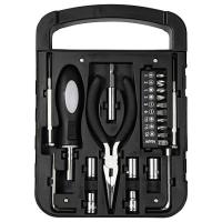 Набор инструментов Tools Unitrade, 22 инструмента, черный, в пластиковом футляре