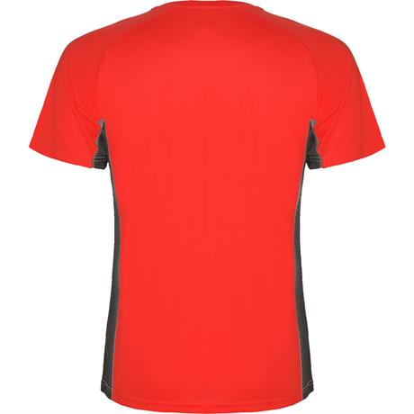 Спортивная футболка SHANGHAI мужская, КРАСНЫЙ/ТЕМНЫЙ ГРАФИТ S