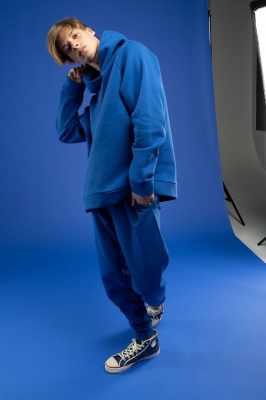 Худи унисекс H1, синее, размер XS/S