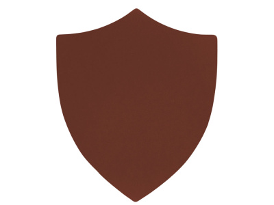 ПАТЧ ЩИТ soft-touch (коричневый ) 6,6 х 5,5 см