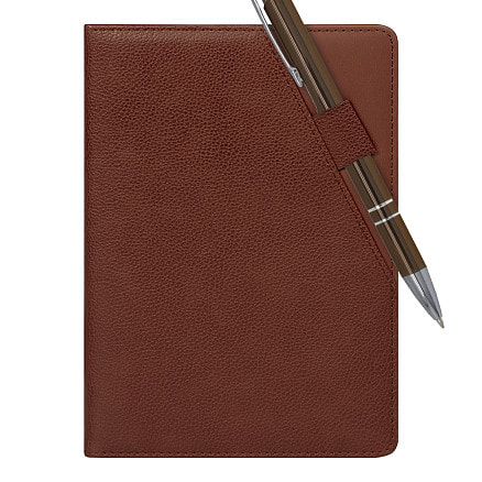 Ежедневник Smart Calabria Lafite A5, недатированный, в твердой обложке с поролоном, зеленый