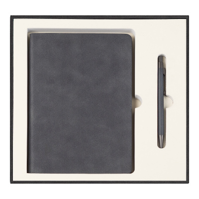 Набор подарочный Solution Superior Duo (ежедневник, ручка), тёмно-серый
