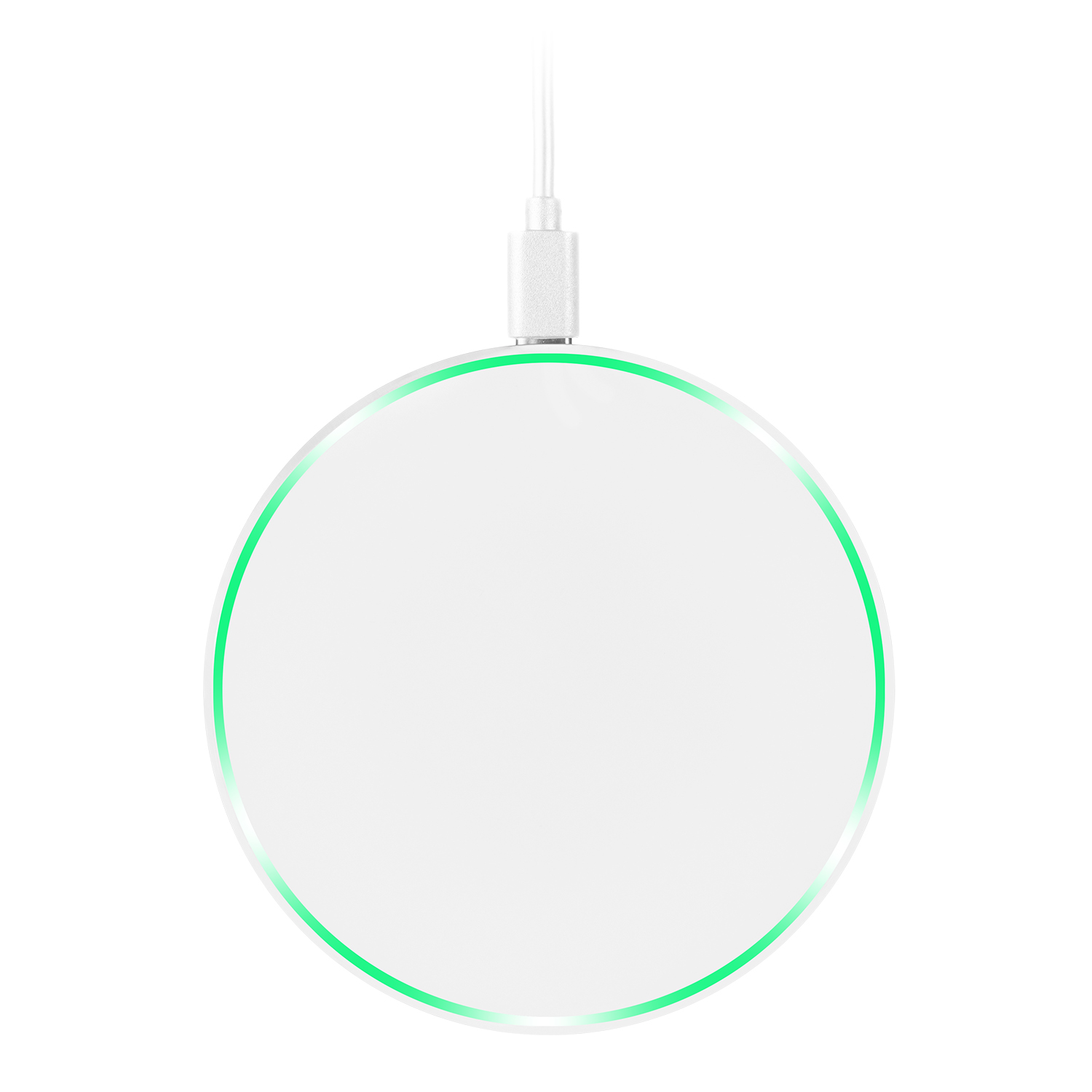 Беспроводное зарядное устройство с подсветкой 15W Auris, синее Беспроводное зарядное устройство с подсветкой 15W Auris, синее