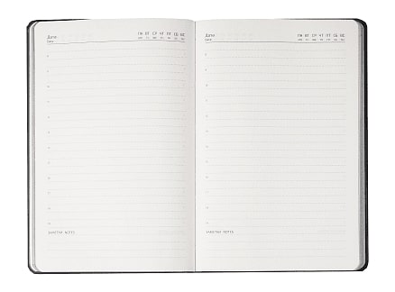 Ежедневник Flexy Soft Touch Latte А5, бирюзовый, недатированный, в гибкой обложке