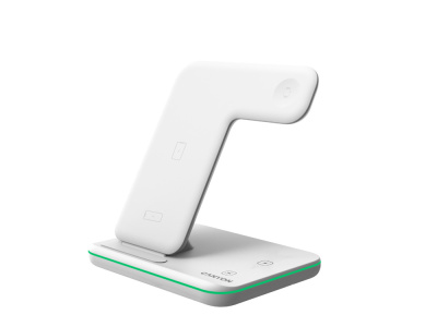 Беспроводное зарядное устройство для гаджетов 3-в-1 с технологией QI Canyon WS-303 (CNS-WCS303W), 15W, белый Беспроводное зарядное устройство для гаджетов 3-в-1 с технологией QI Canyon WS-303 (CNS-WCS303W), 15W, белый