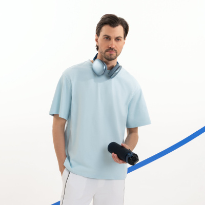 Футболка унисекс RUST NEO, 100% хлопок, 240 гр., голубой, размер XS/S