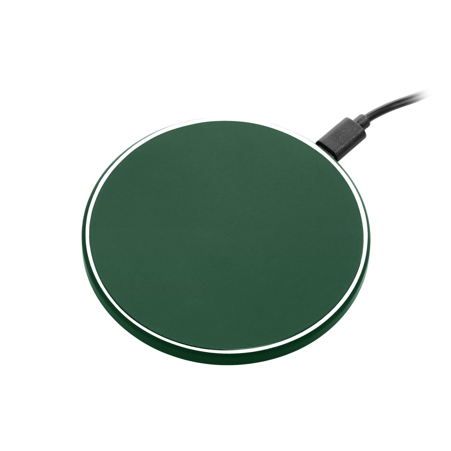 Беспроводное зарядное устройство с подсветкой 15W Auris, черное Беспроводное зарядное устройство с подсветкой 15W Auris, черное