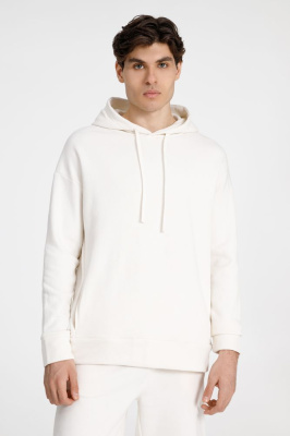 Худи унисекс H2, молочно-белое, размер XS/S