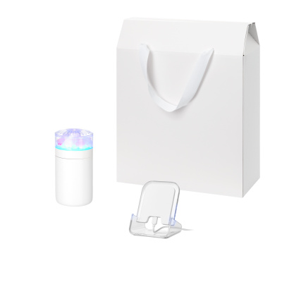 Подарочный набор Crystal, Gloss NEO, белый (увлажнитель воздуха, зарядное устройство)