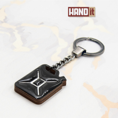 Брелок-обвес Канистра (черный с серебром)