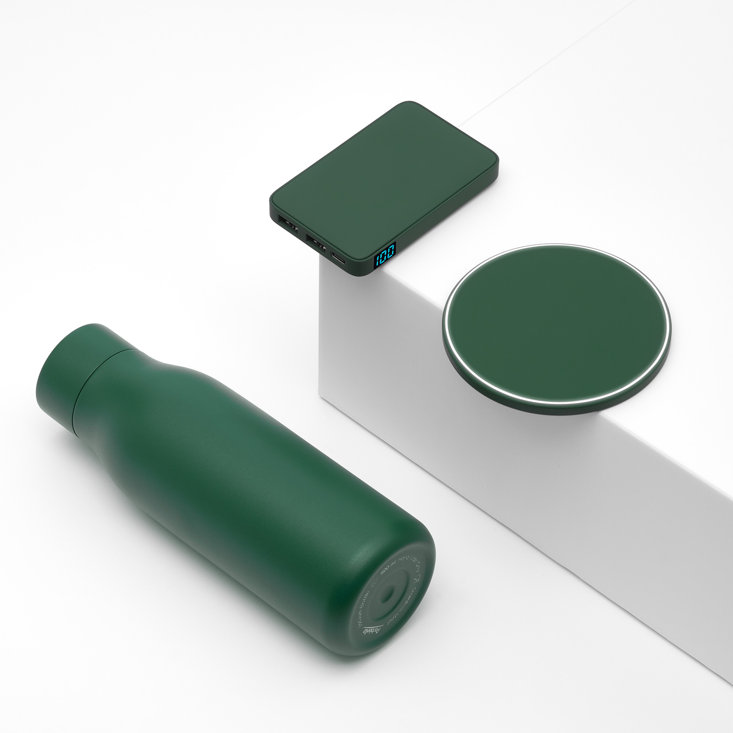 Беспроводное зарядное устройство с подсветкой 15W Auris, черное Беспроводное зарядное устройство с подсветкой 15W Auris, черное